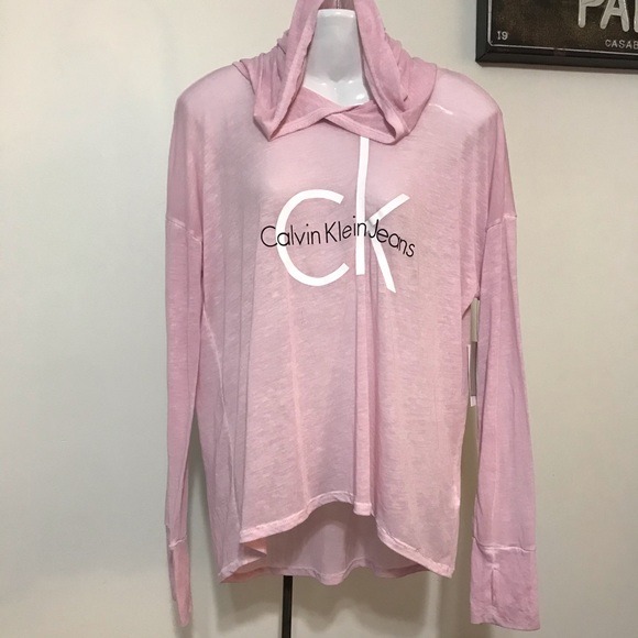 ck pink hoodie